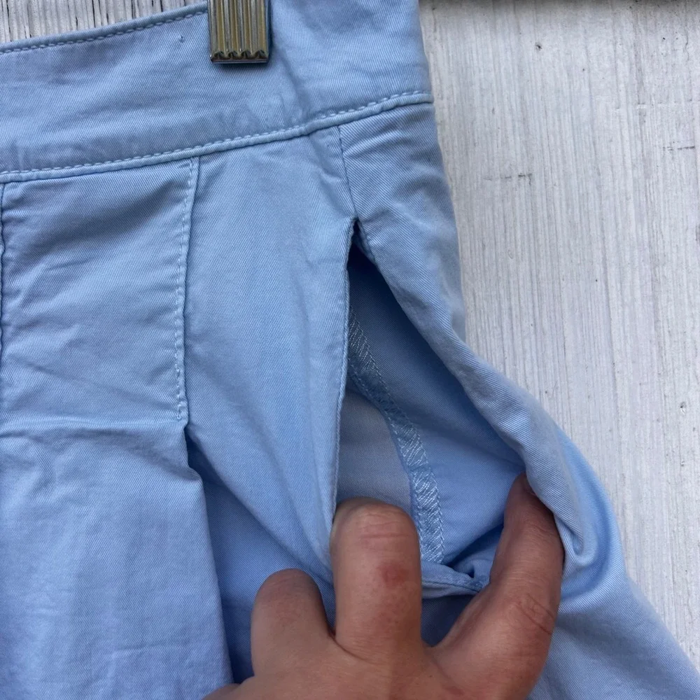 American Eagle Light Blue Pleated Mini Skirt 8 Regular Tennis Preppy‎ Pockets